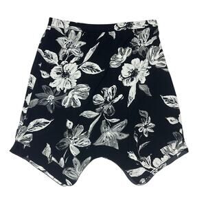 Zac & Rachel Woman Black White Floral A-Line Skirt 2X
